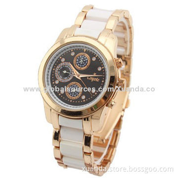 Alloy watches, 5ATM water-resistant, MOQ 300pcs, best selling productNew